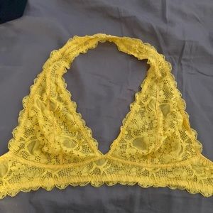 Yellow free people bralette